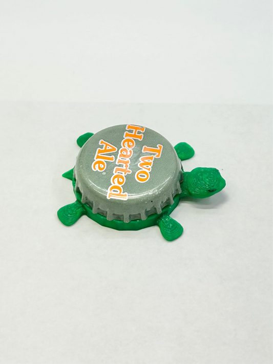 Bell’s Two Hearted Ale (Text) - Bottle Cap Magnet Turtle Shell Shocked Art