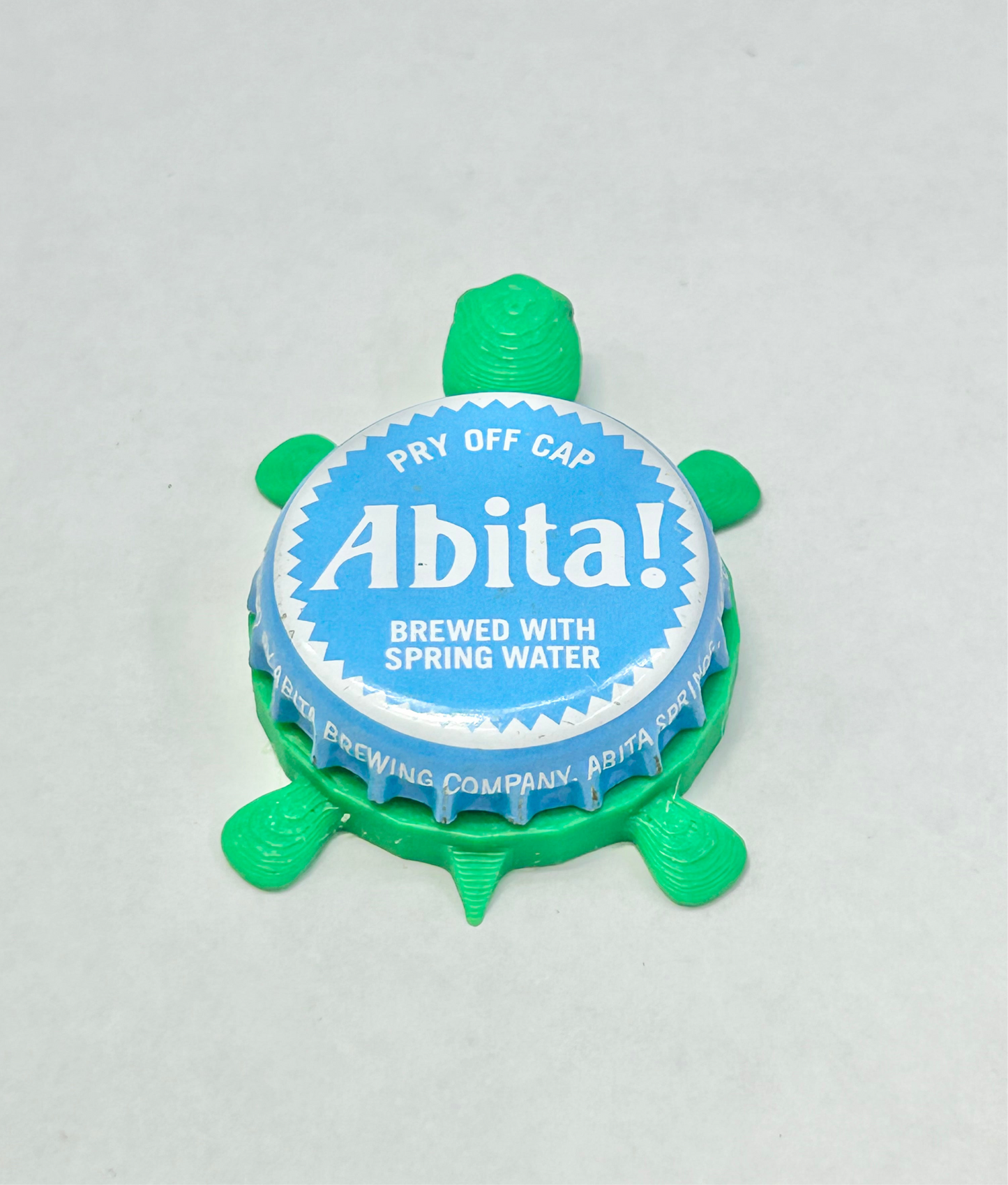 Abita Beer (Baby Blue Cap) - Bottle Cap Magnet Turtle