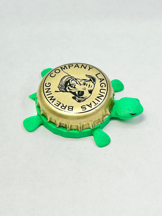 Lagunitas Brewing (Gold 1) - Bottle Cap Magnet Turtle