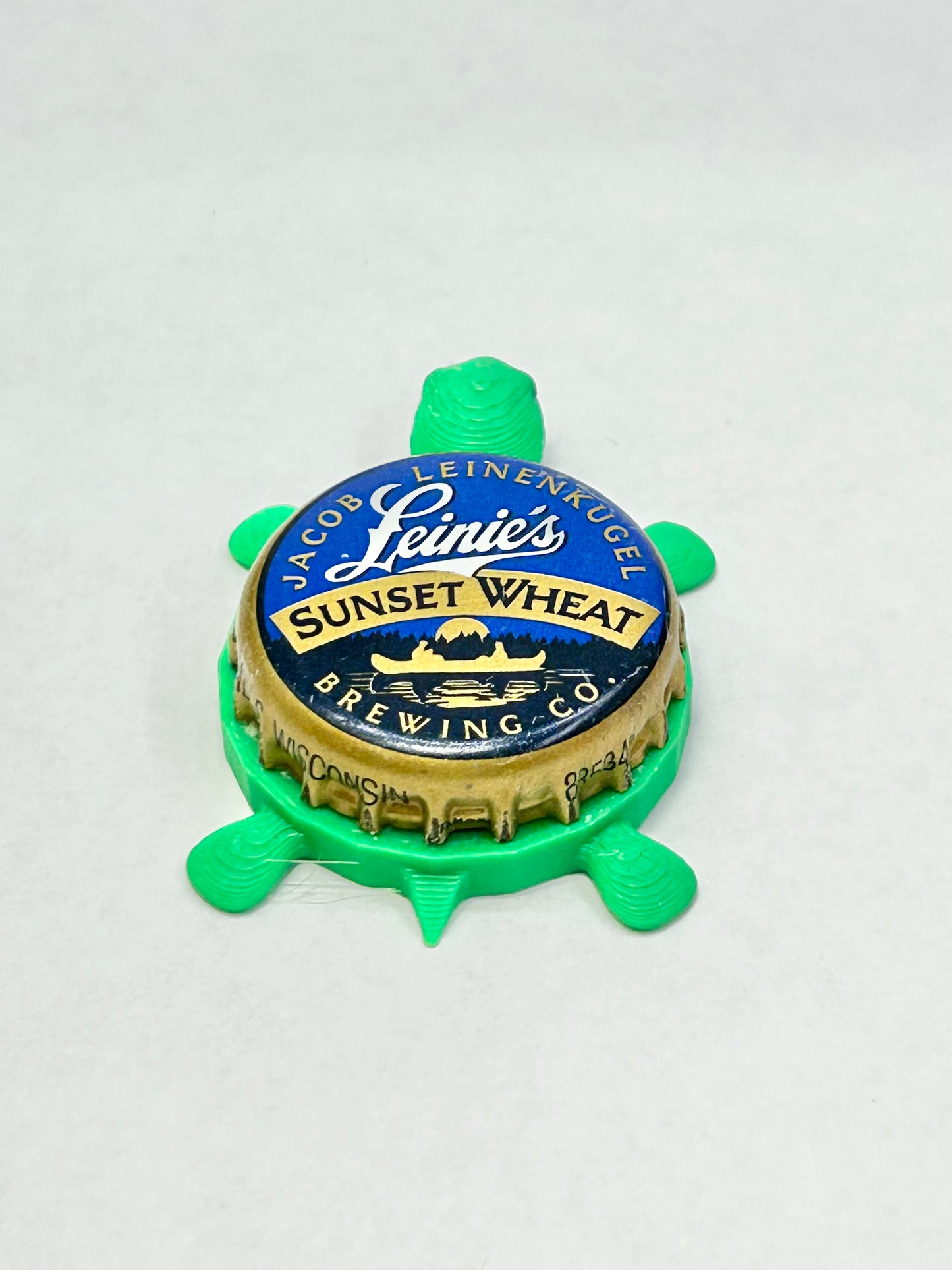 Leinenkugel's Sunset Wheat - Bottle Cap Magnet Turtle