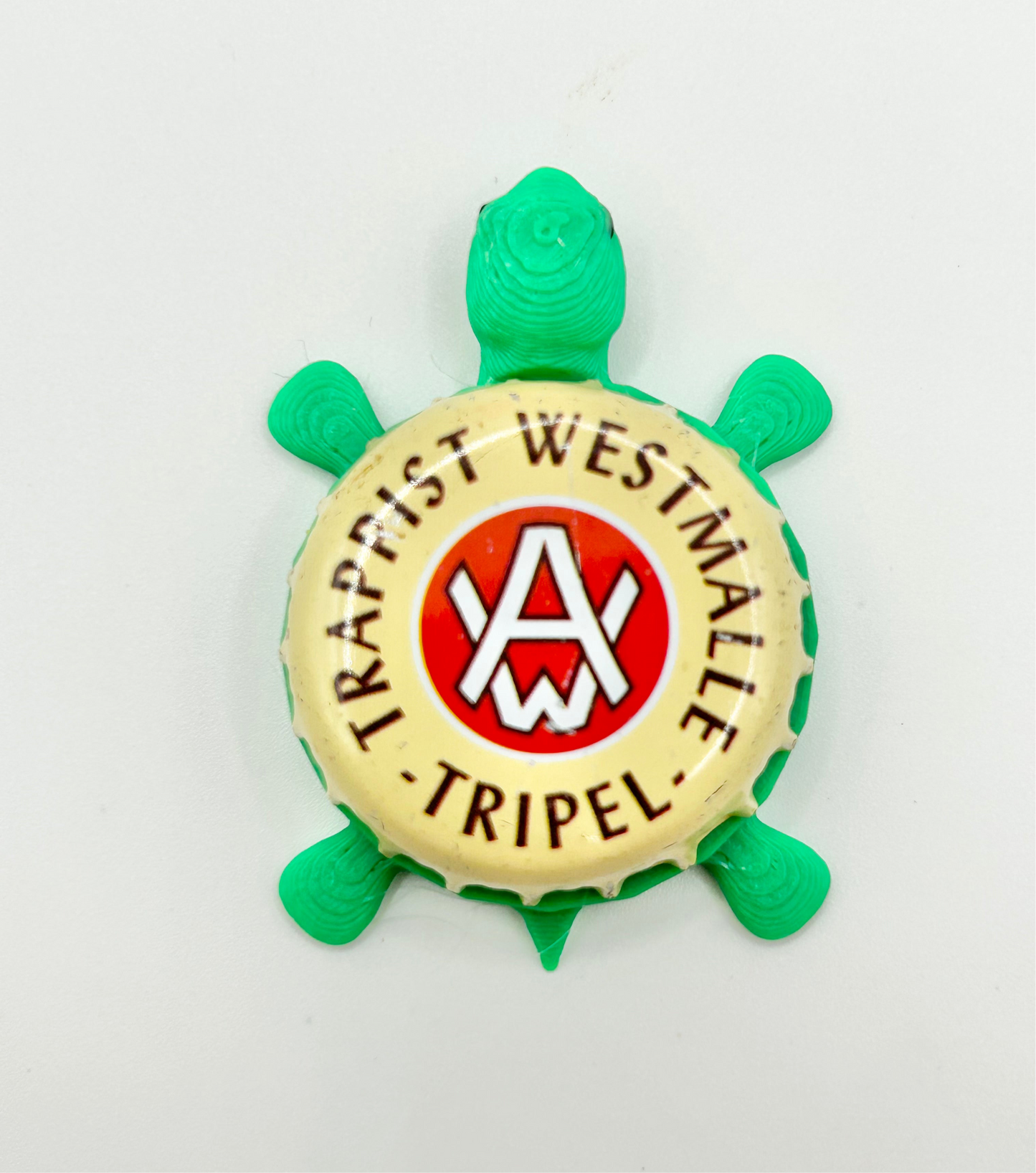 Trappist Westmalle Tripel - Bottle Cap Magnet Turtle