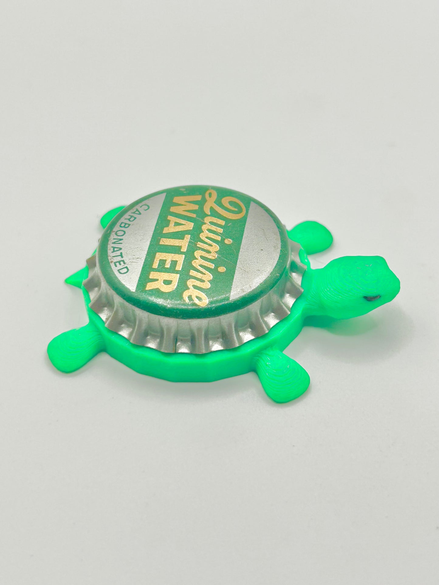 Quinine Water - Bottle Cap Magnet Turtle