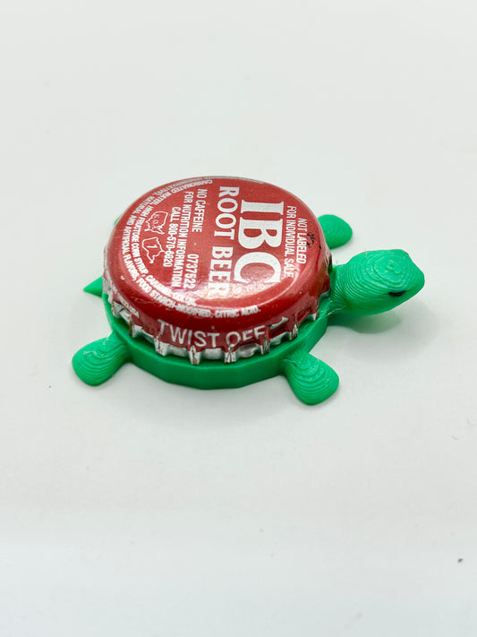 IBC Root Beer (Older Design) - Bottle Cap Magnet Turtle