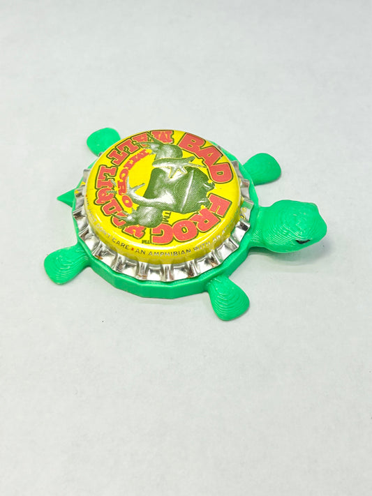Bad Frog Malt Liquor - Bottle Cap Magnet Turtle