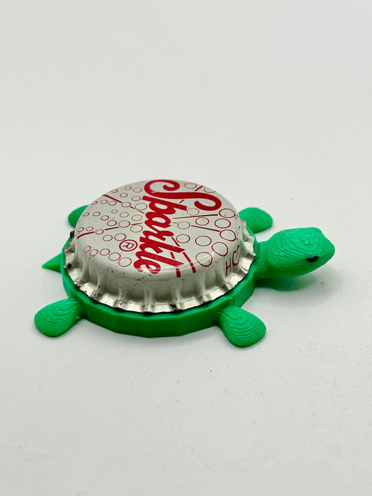 Sparkle Beverage (Vintage) - Bottle Cap Magnet Turtle Shell Shocked Art