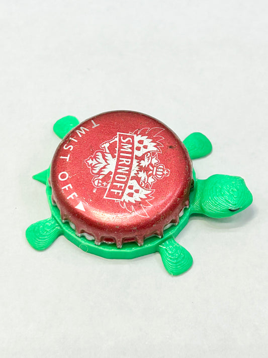 Smirnoff (Red) - Bottle Cap Magnet Turtle