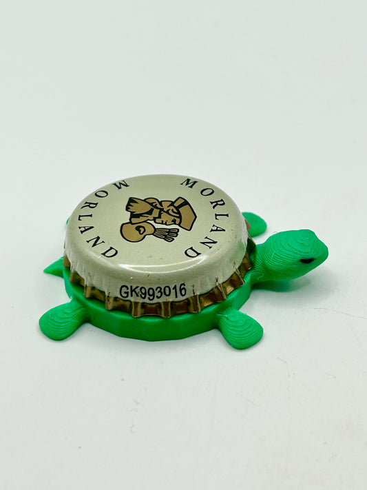 Morland Brewing - Bottle Cap Magnet Turtle Shell Shocked Art