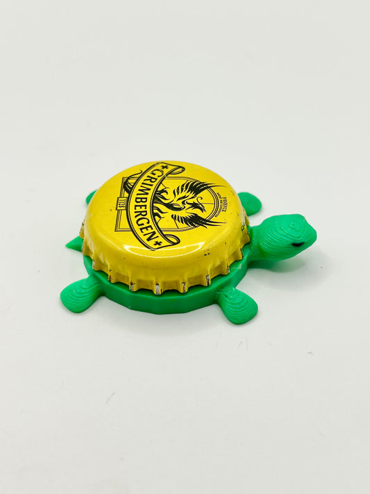 Grimbergen Phoenix (Yellow) - Bottle Cap Magnet Turtle