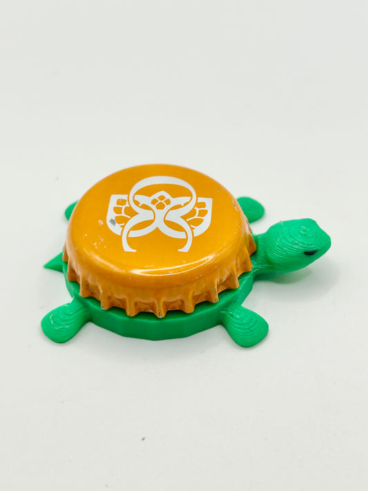 Otter Creek Brewing (Orange) - Bottle Cap Magnet Turtle