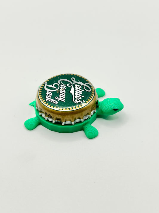 Leinenkugel's Creamy Dark (Vintage) - Bottle Cap Magnet Turtle