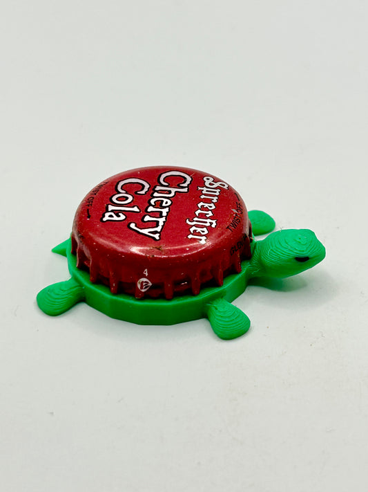 Sprecher Cherry Cola - Bottle Cap Magnet Turtle Shell Shocked Art