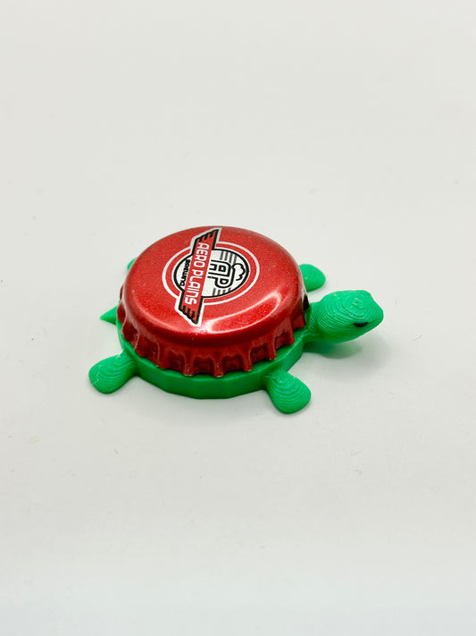 Aero Plains Brewing - Bottle Cap Magnet Turtle