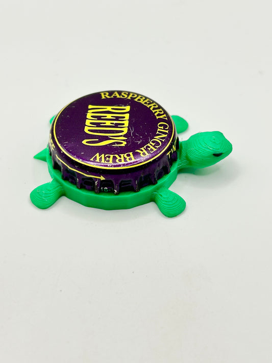 Reed’s Raspberry Ginger Brew - Bottle Cap Magnet Turtle