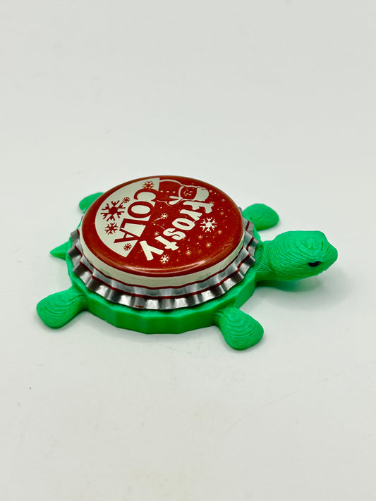 Frosty Cola - Bottle Cap Magnet Turtle