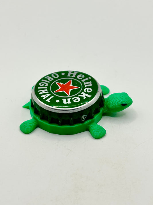 Heineken Original (Green) - Bottle Cap Magnet Turtle Shell Shocked Art