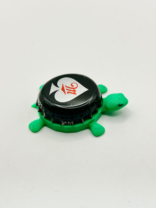 Miller Ace of Spades - Bottle Cap Magnet Turtle