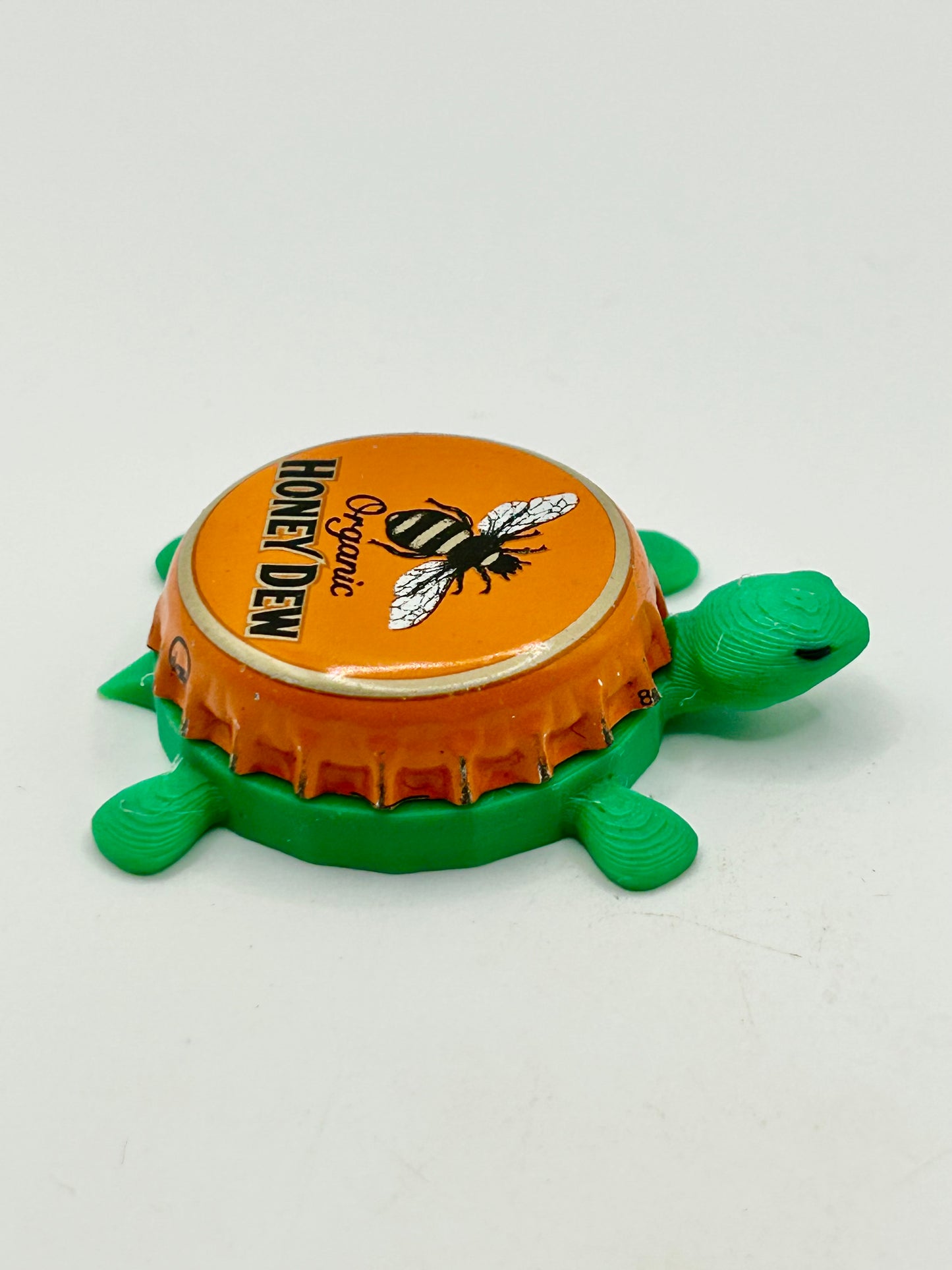 Organic Honey Dew (Bee) - Bottle Cap Magnet Turtle