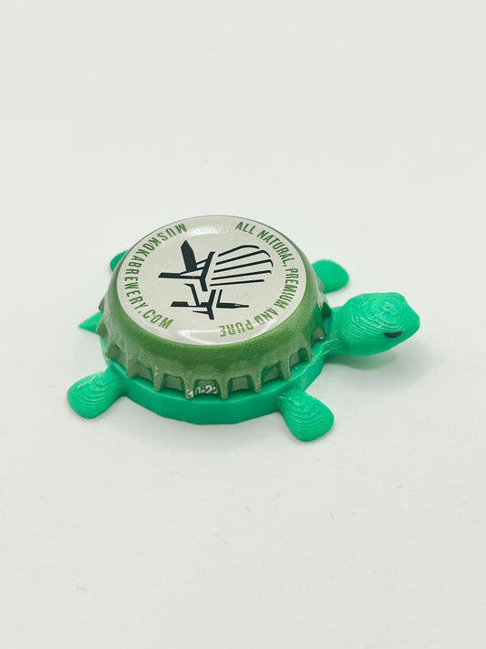 Muskoka Brewing (Green) - Bottle Cap Magnet Turtle