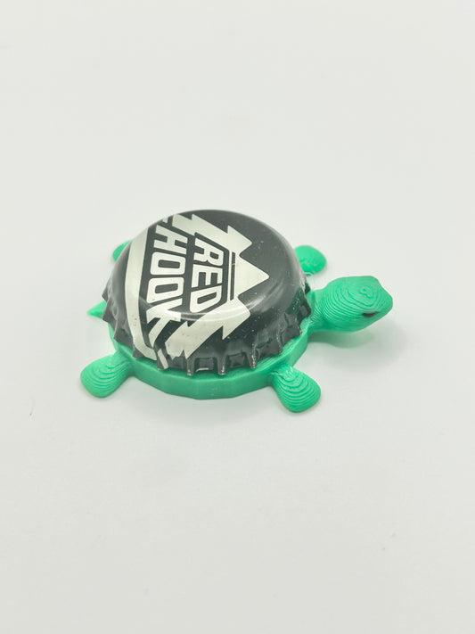 Red Hook Black - Bottle Cap Magnet Turtle