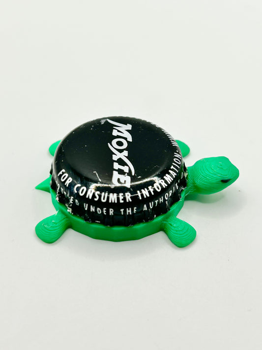 Moxie (Black) - Bottle Cap Magnet Turtle