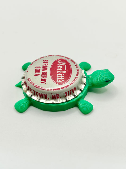 Nesbitt’s Strawberry Soda - Bottle Cap Magnet Turtle