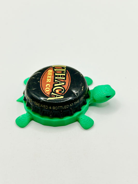Ithaca Beer (Vintage) - Bottle Cap Magnet Turtle