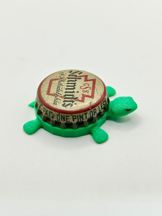 Schmidt’s Beer Philadelphia (Vintage) - Bottle Cap Magnet Turtle