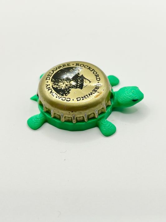 Rockford Brewing Co (Vintage) - Bottle Cap Magnet Turtle