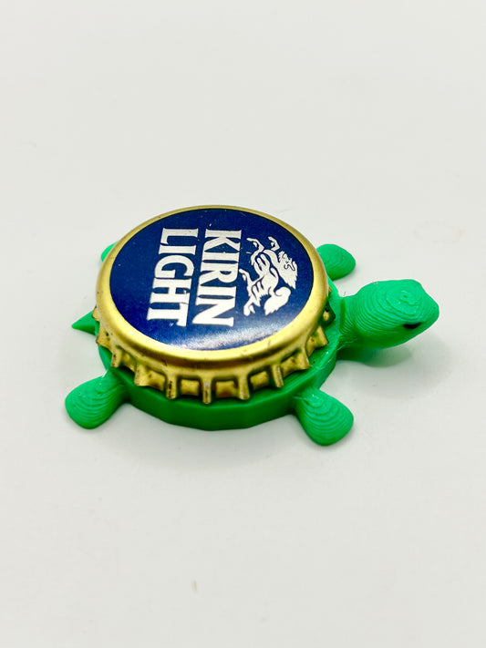 Kirin Light Beer - Bottle Cap Magnet Turtle