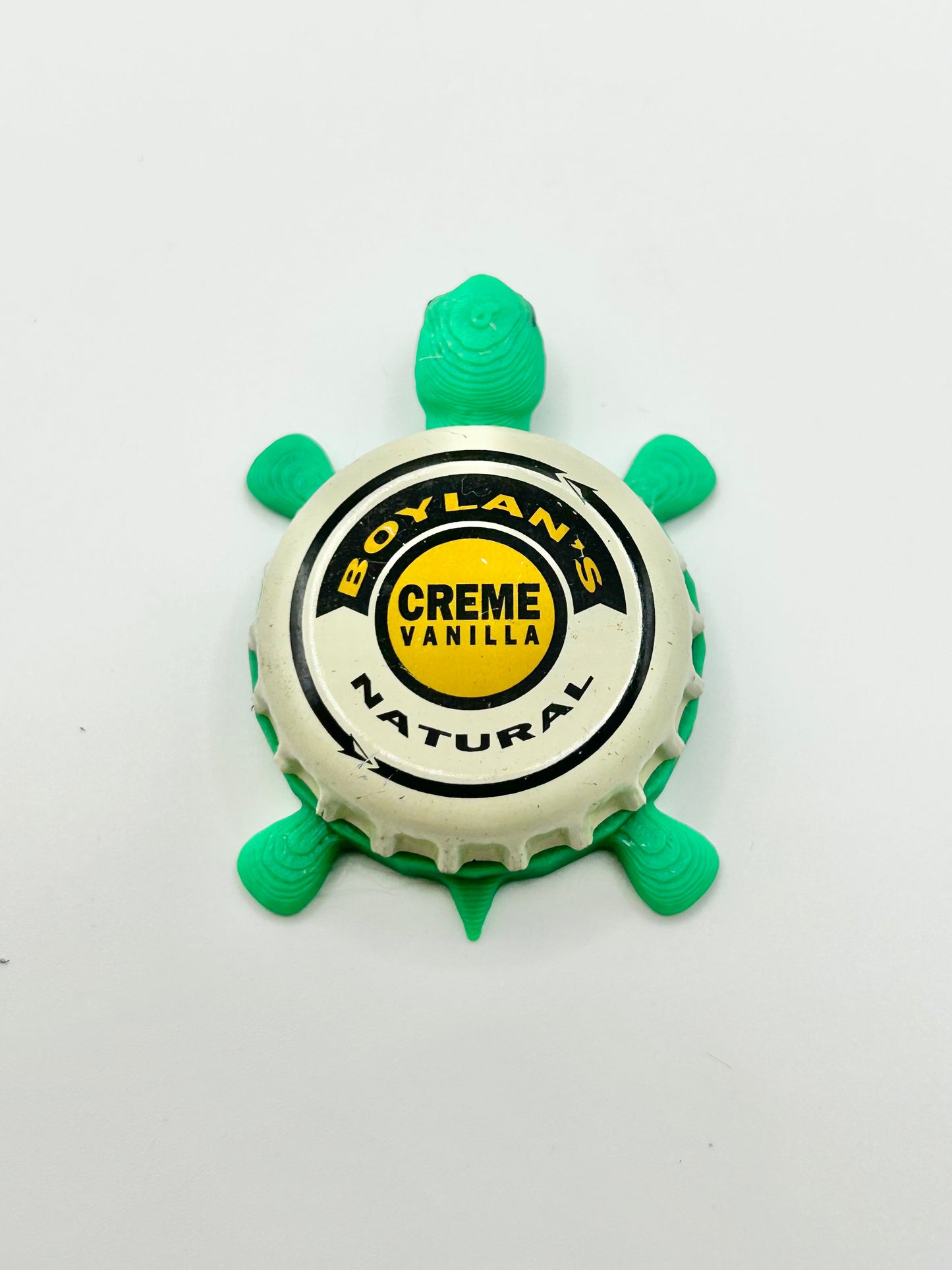 Boylan’s Creme Vanilla Bottling - Bottle Cap Magnet Turtle