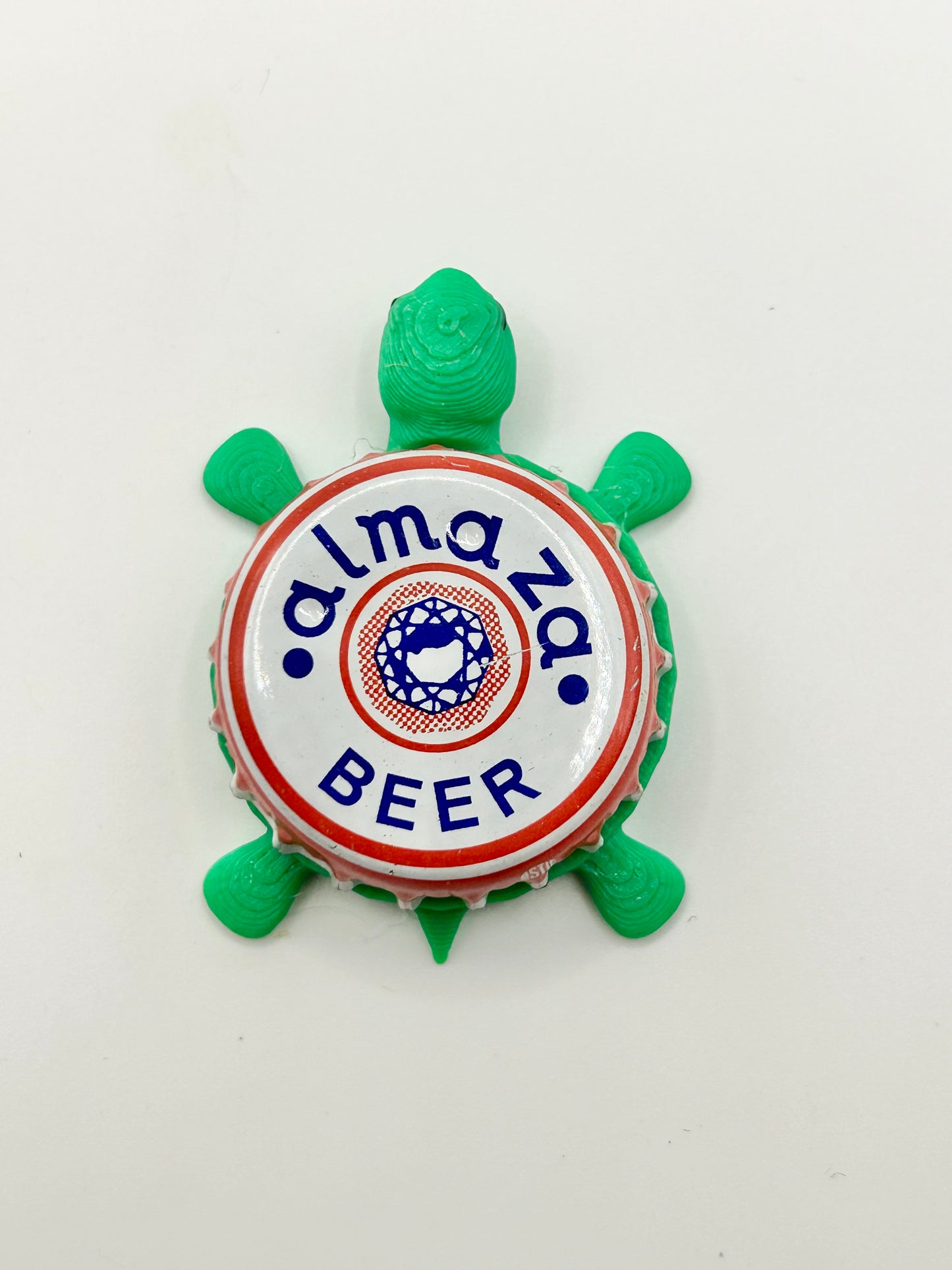 Almaza Beer - Bottle Cap Magnet Turtle