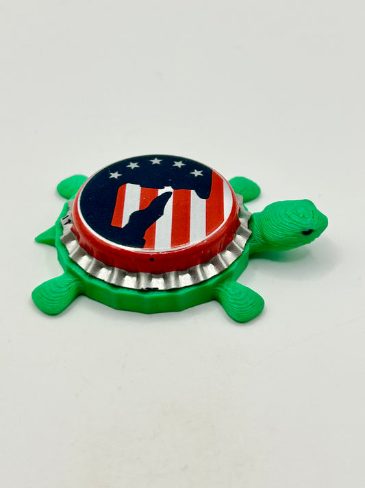 Fifty Back Brewing - Bottle Cap Magnet Turtle