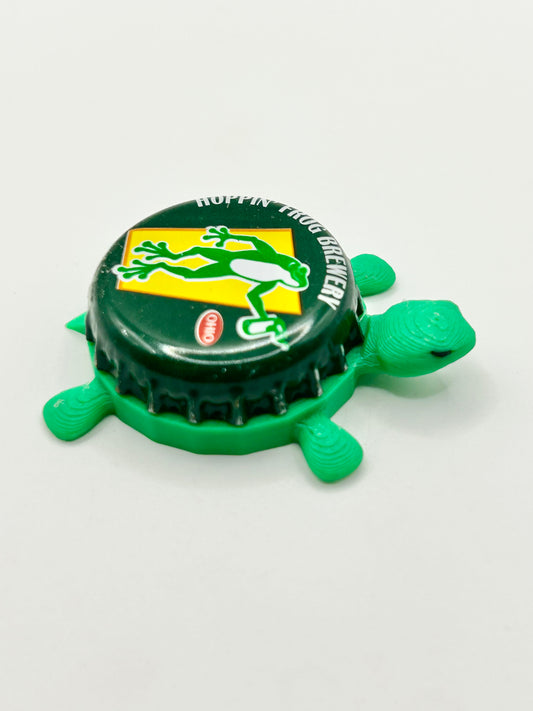 Hoppin’ Frog Brewery - Bottle Cap Magnet Turtle