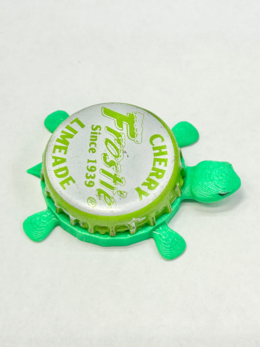 Frostie Cherry Limeade Soda - Bottle Cap Magnet Turtle