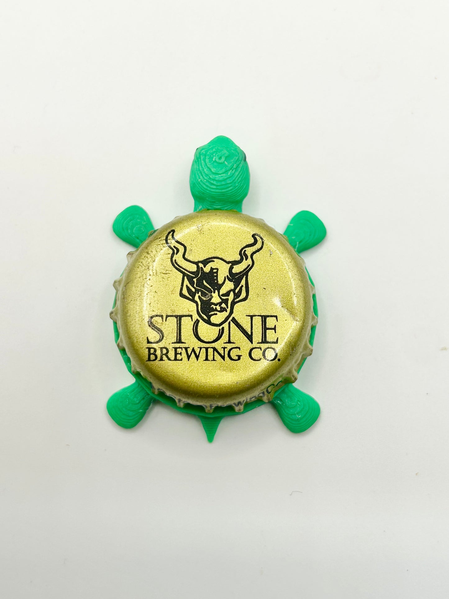 Stone Brewing (Vintage) - Bottle Cap Magnet Turtle