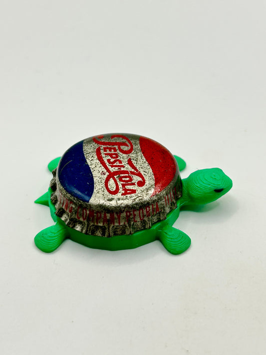 Pepsi Cola (Vintage) - Bottle Cap Magnet Turtle Shell Shocked Art
