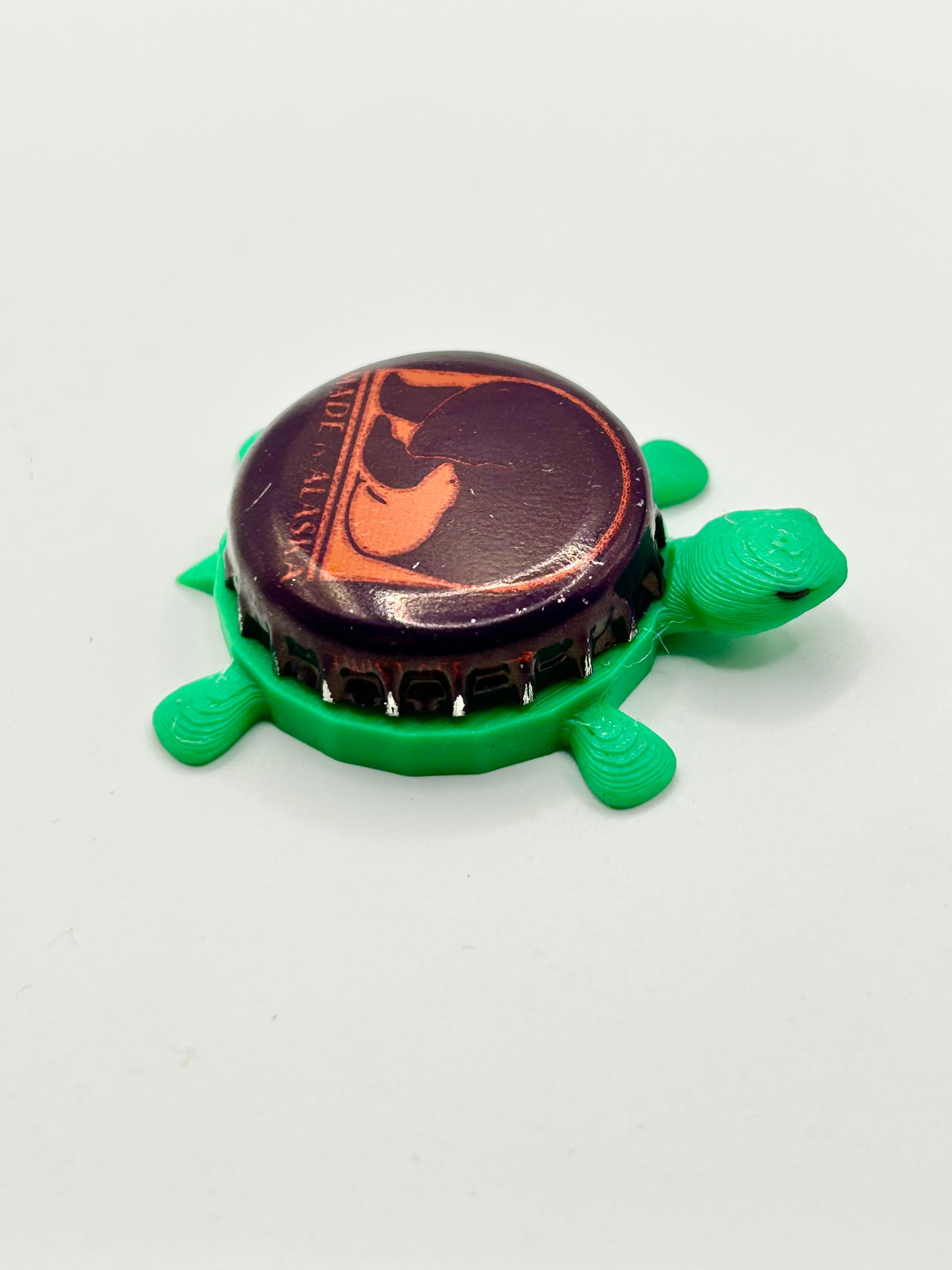 Alaskan Brewing (Plum) - Bottle Cap Magnet Turtle