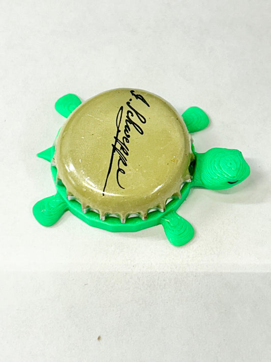 Schweppe’s Beer - Bottle Cap Magnet Turtle