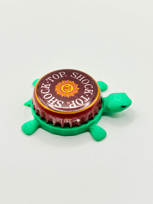 Shock Top Raspberry Wheat - Bottle Cap Magnet Turtle
