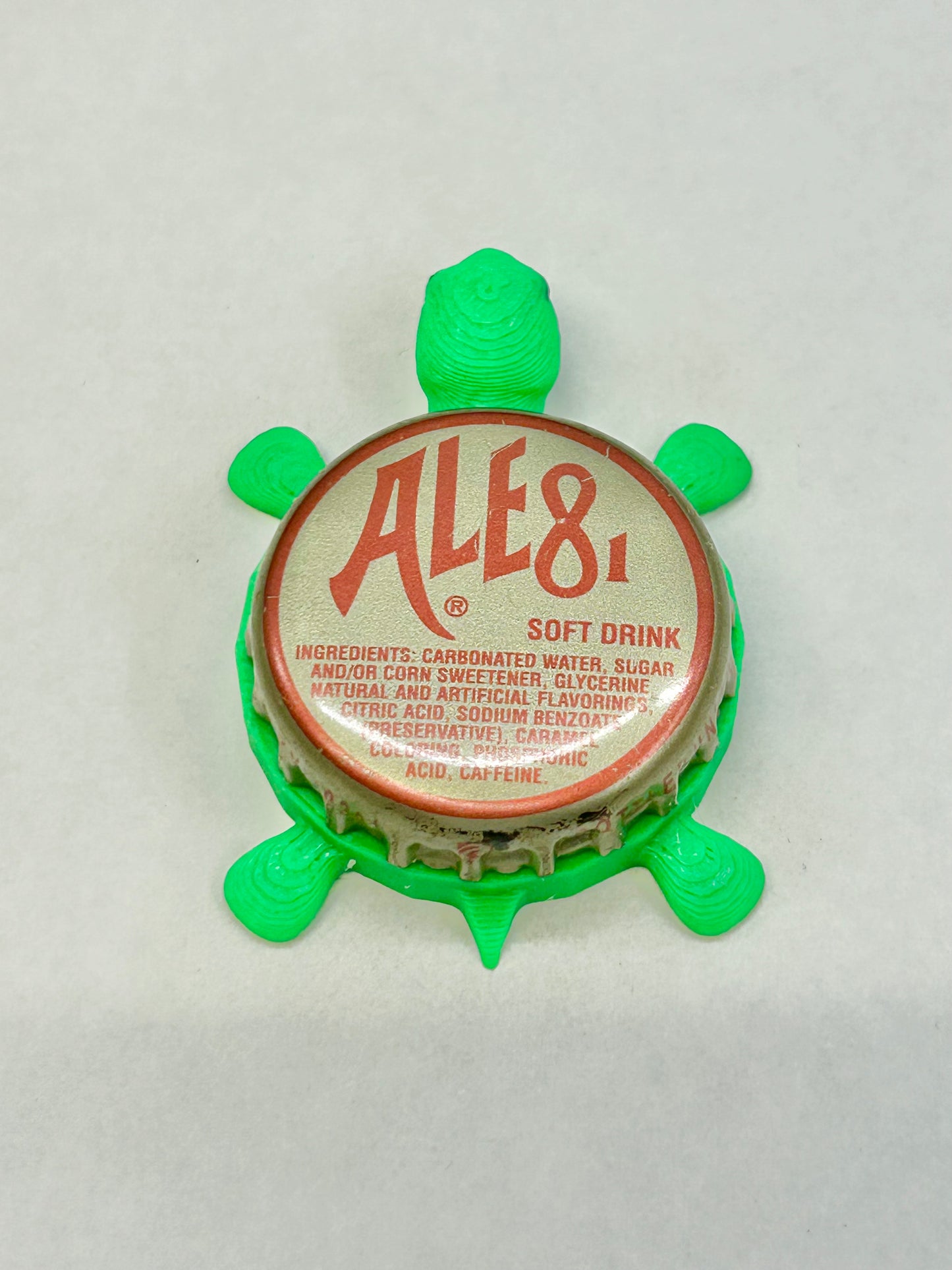 Ale8 - Bottle Cap Magnet Turtle