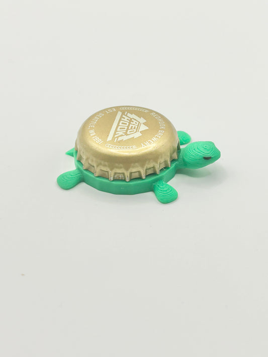 Red Hook Gold - Bottle Cap Magnet Turtle