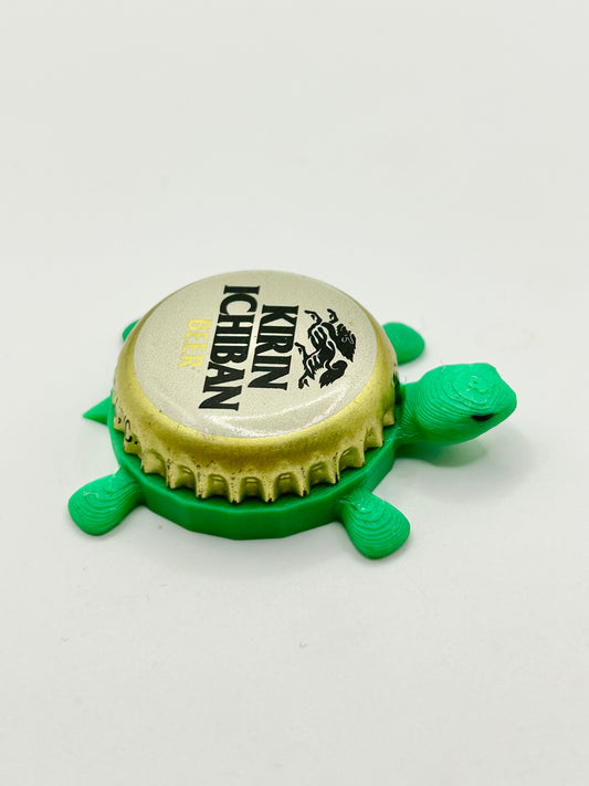 Kirin Ichiban Beer - Bottle Cap Magnet Turtle