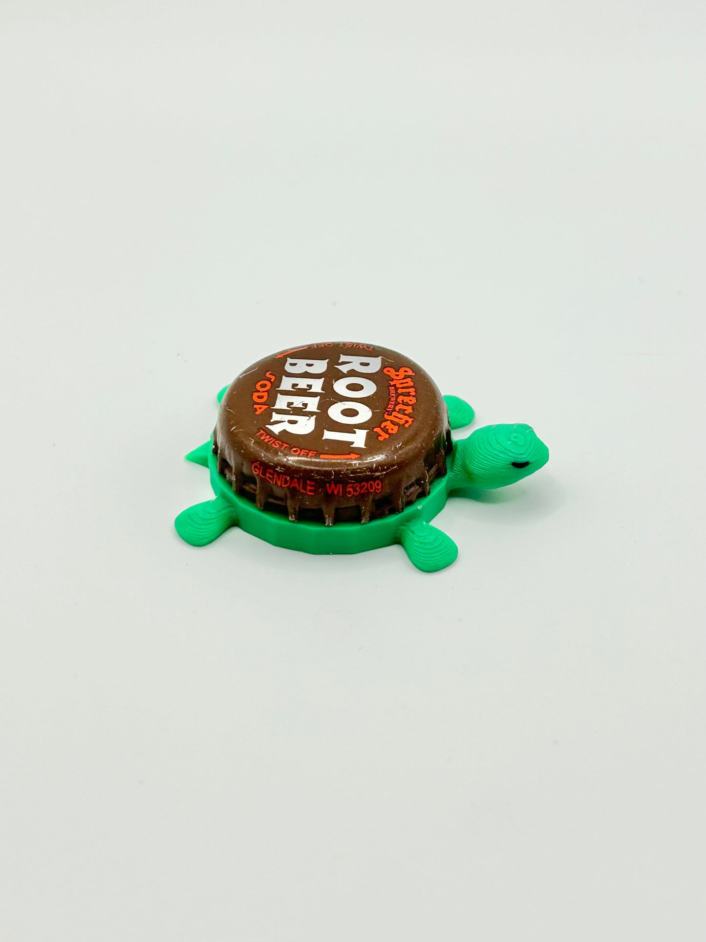 Sprecher Root Beer (Vintage) - Bottle Cap Magnet Turtle