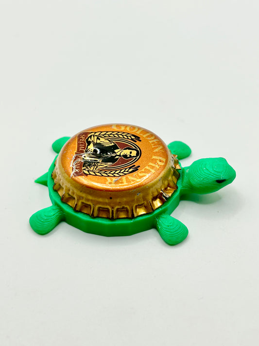 Sam Adams Golden Pilsner (Vintage) - Bottle Cap Magnet Turtle