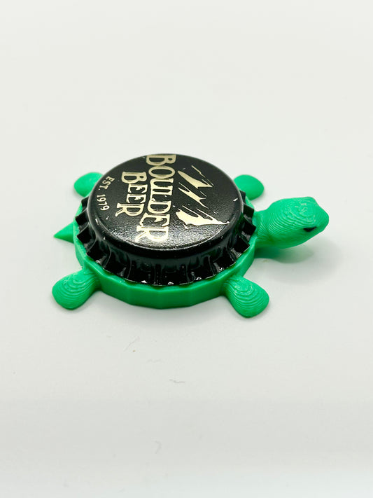 Boulder Beer (Vintage) - Bottle Cap Magnet Turtle