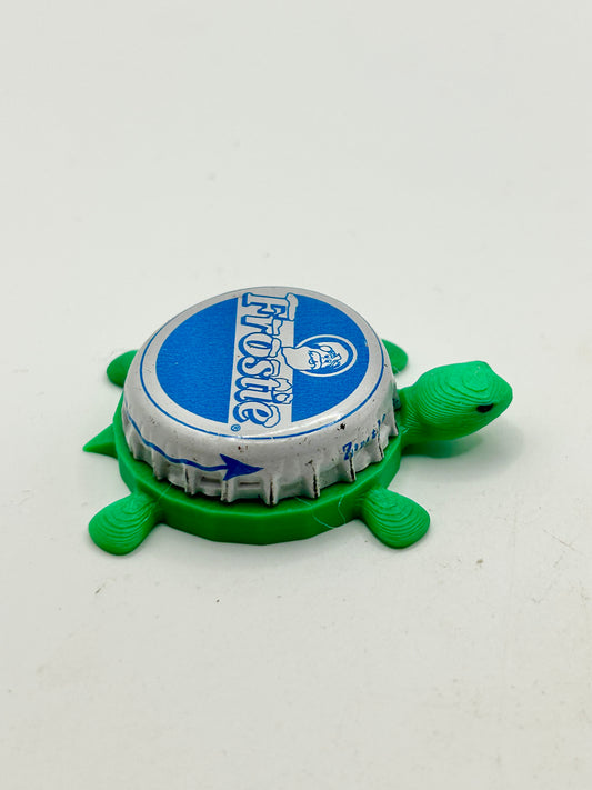 Frostie Soda (Blue) - Bottle Cap Magnet Turtle Shell Shocked Art