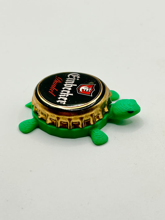 Einbecker German Beer (Dunkel) - Bottle Cap Magnet Turtle Shell Shocked Art