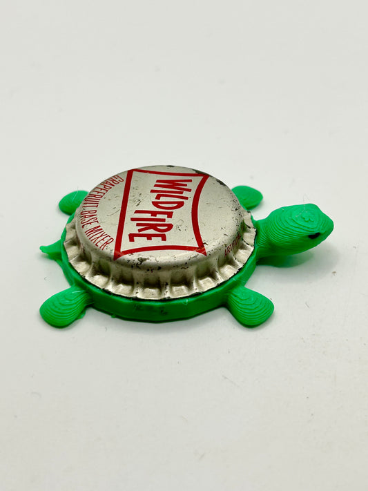 Wildfire Grapefruit Mixer - Bottle Cap Magnet Turtle Shell Shocked Art