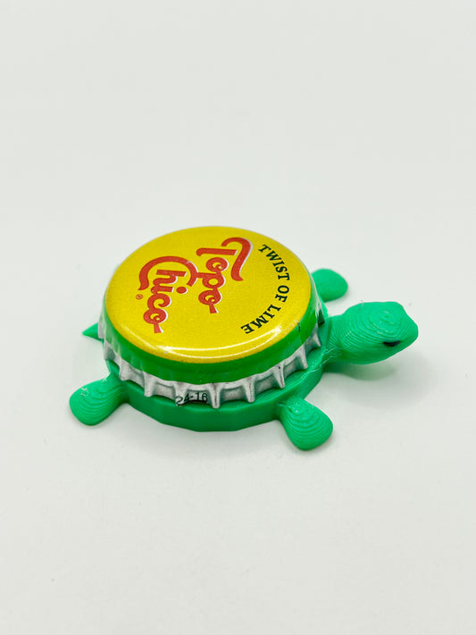 Topo Chico (Twist of Lime) - Bottle Cap Magnet Turtle
