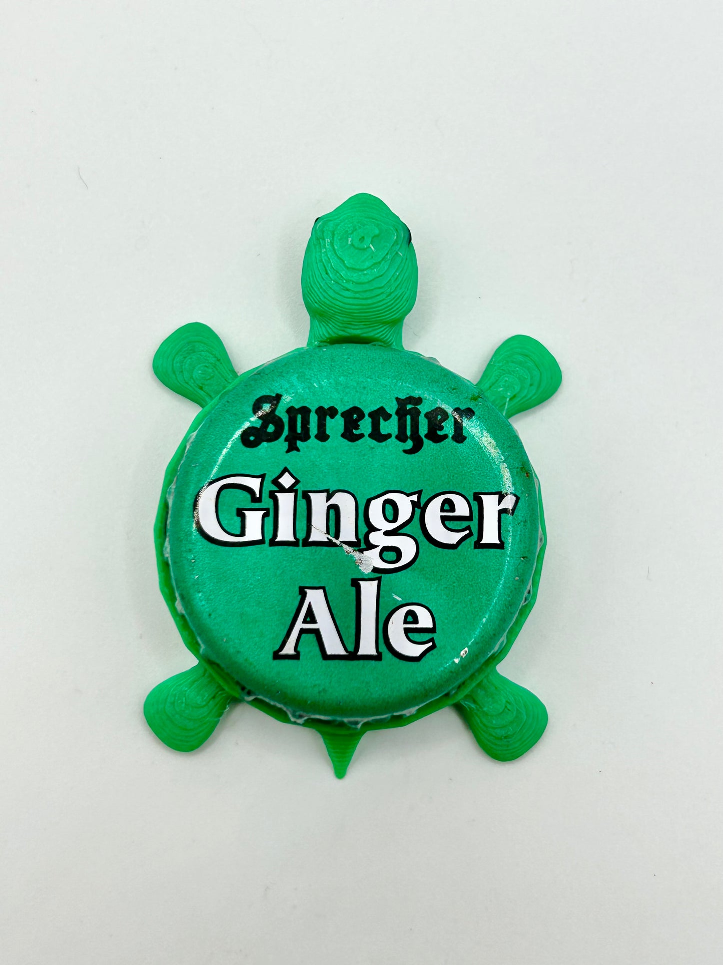 Sprecher Ginger Ale - Bottle Cap Magnet Turtle